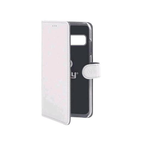 CELLY SAMSUNG GALAXY S10+ CUSTODIA A PORTAFOGLIO SIMILPELLE FLAP MAGNETICO BIANC
