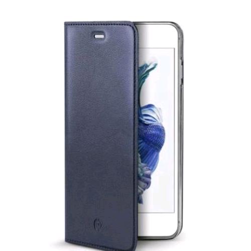 CELLY APPLE iPHONE SE 2NDGEN/8/7 CUSTODIA A PORTAFOGLIO IN PELLE BLU