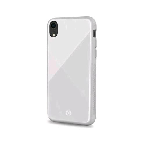 CELLY APPLE iPHONE XR CUSTODIA IN TPU + VETRO TEMPERATO BIANCO