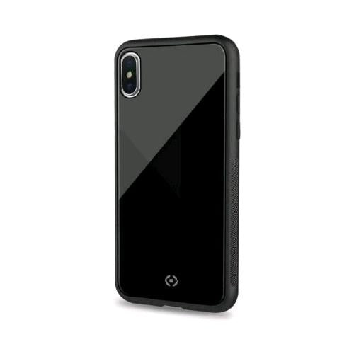 CELLY APPLE iPHONE XS/X CUSTODIA IN TPU + VETRO TEMPERATO NERO
