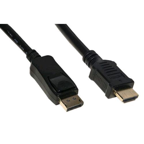 NILOX CAVO DA DISPLAYPORT 1.2 MASCHIO A HDMI 1.4 4K MASCHIO 1.8 MT NERO