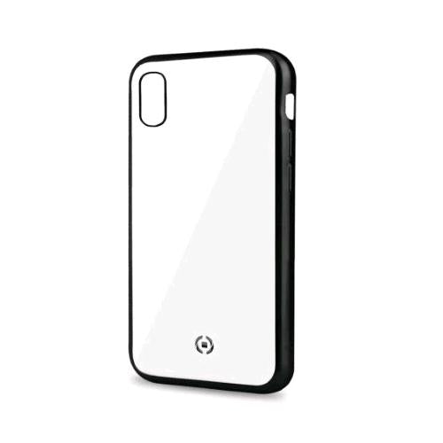 CELLY APPLE iPHONE XR COVER IN TPU CON BORDI EFFETTO OPACO TRASPARENTE NERO