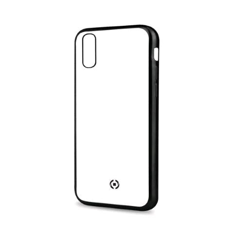 CELLY APPLE iPHONE XS MAX COVER IN TPU CON BORDI EFFETTO OPACO TRASPARENTE NERO