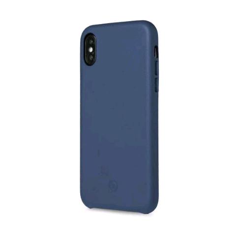 CELLY APPLE iPHONE XS MAX COVER IN SIMILPELLE BLU