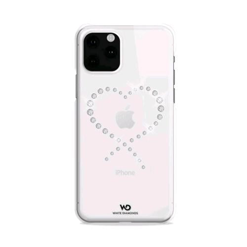 WHITE DIAMONDS APPLE iPHONE 11 PRO COVER IN TPU CON CISTALLI SWAROVSKI TRASPAREN