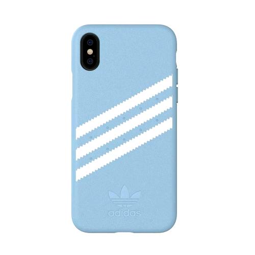ADIDAS GAZELLE APPLE iPHONE XS MAX CUSTODIA IN TPU E POLIURETANO AZZURRO CON RIG