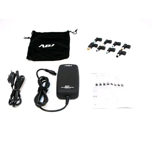 ADJ ALIMENTATORE MINI PER NOTEBOOK 90 W CON 8 CONNETTORI 3 PIN PORTA USB SELEZIO