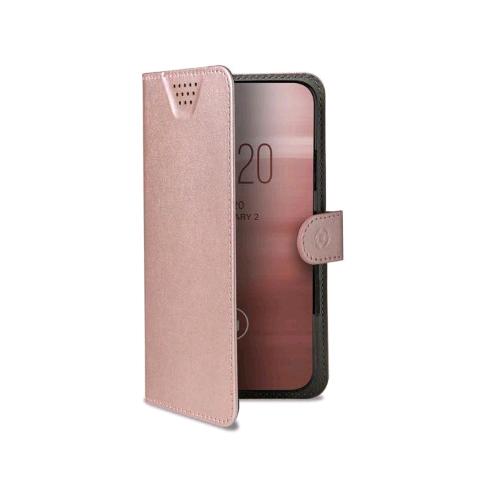 CELLY WALLYONE CUSTODIA UNIVERSALE AD AGENDA IN SIMILPELLE 6.0" - 6.7" ROSA