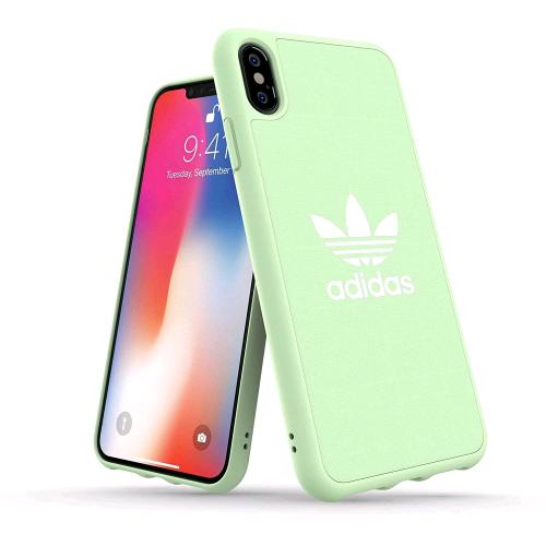ADIDAS APPLE iPHONE XS MAX ADICOLOR CUSTODIA IN TPU E POLIURETANO VERDE MENTA CO