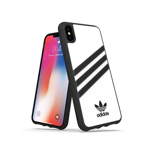 ADIDAS APPLE iPHONE XS MAX SAMBA CUSTODIA IN TPU E POLIURETANO SIMILPELLLE NERO/