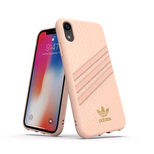 ADIDAS APPLE iPHONE XS MAX SAMBA CUSTODIA IN TPU E POLIURETANO SIMILPELLLE ROSA/
