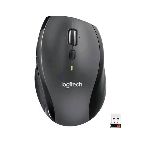 LOGITECH MARATHON M705 MOUSE OTTICO WIRELESS 1.000 DPI 7 TASTI GRIGIO NERO
