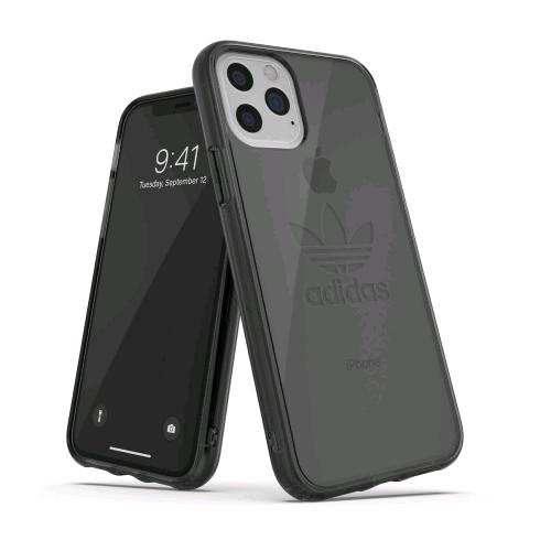 ADIDAS APPLE iPHONE 11 PRO CUSTODIA IN TPU E POLIURETANO TRASPARENTE NERO CON LO