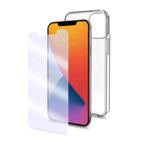 CELLY APPLE iPHONE 12 PRO MAX COVER IN TPU E PROTEGGI SCHERMO IN VETRO TEMPERATO