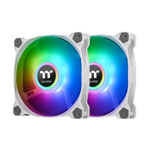 THERMALTAKE PURE DUO 14 KIT 2 VENTOLE ARGB SYNC 2x140 MM COLORE BIANCO