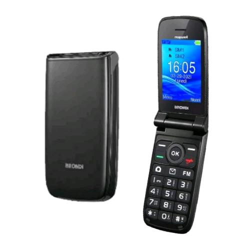 BRONDI MAGNUM 4 DUAL SIM 2.8" CLAMSHELL FOTOCAMERA BLUETOOTH RADIO FM ITALIA BLA