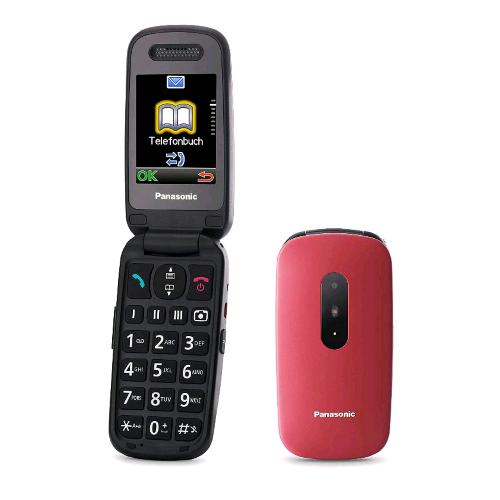 PANASONIC KX-TU446 EASY PHONE CLAMSHELL 2.4" TASTI GRANDI AMPIO DISPLAY TASTO SO