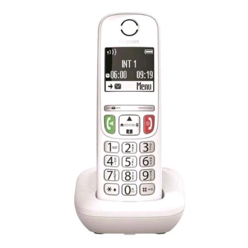 GIGASET E270 CORDLESS DECT CON TASTI E NUMERI GRANDI VIVAVOCE AUDIO POTENZIATO W