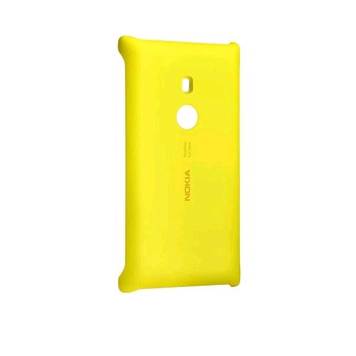 NOKIA LUMIA 925 COVER IN POLICARBONATO CON RICARICA WIRELESS GIALLO