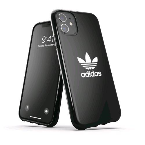 ADIDAS APPLE iPHONE 13/12 PRO SNAP CUSTODIA IN TPU CON LOGO A TRIFOGLIO NERO BIA