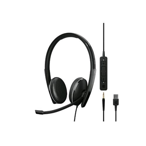 EPOS-SENNHEISER ADAPT 165T CUFFIA CON MICROFONO USB A + JACK 3.5 MM COMANDI SUL