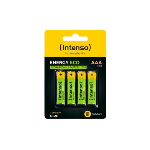 INTENSO ENERGY GO BATTERIE RICARICABILI MINISTILO AAA HR03 1.000mAh CONF 4 Pz.