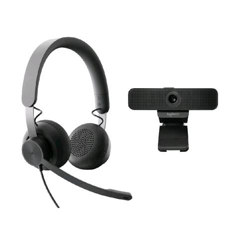 LOGITECH WIRED KIT PER VIDEOCONFERENZE UC CUFFIE CON MICROFONO USB TIPO C + ADAT