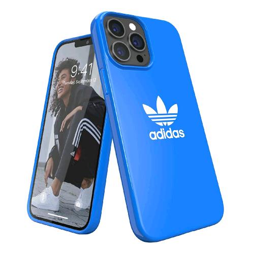 ADIDAS APPLE iPHONE 13 PRO MAX SNAP CUSTODIA IN TPU CON LOGO A TRIFOGLIO BLU BIA