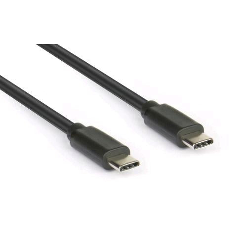 HAMLET CAVO DATI E ALIMENTAZIONE DA USB-C A USB-C MASCHIO/MASCHIO PD 65W 1 MT NE