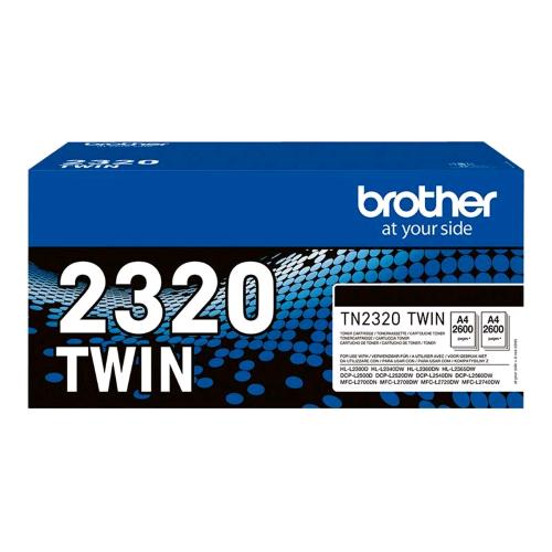 BROTHER TN2320 TWIN MULTIPACK CONF 2 Pz.TN2320 TONER NERO PER BROTHER DCP-L2500,