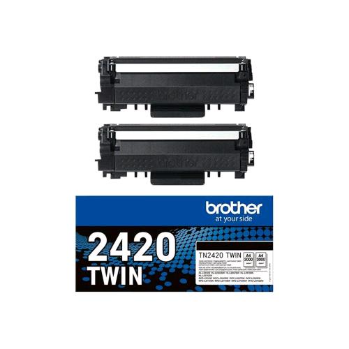 BROTHER TN2420 TWIN MULTIPACK CONF 2 Pz.TN2420 TONER NERO PER BROTHER DCP-L2510,