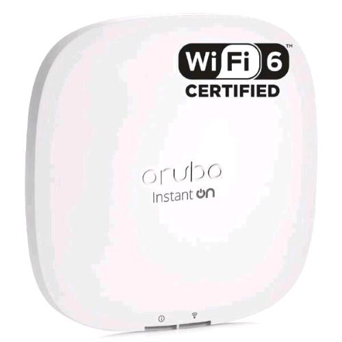 HPE ARUBA INSTANT ON AP22 (RW) ACCESS POINT WI-FI 6 802.11ax BLUETOOTH DUAL BAND