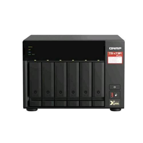 QNAP TS-673A-8G NAS CHASSIS TOWER AMD RYZEN V1500B 2.2GHz RAM 8GB-6 BAY HDD/SSD