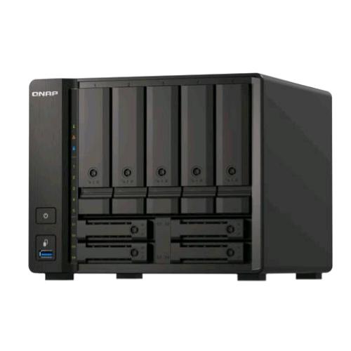QNAP TS-H973AX-8G NAS CHASSIS TOWER AMD RYZEN V1500B 2.2GHz RAM 8GB-5+4 BAY HDD/