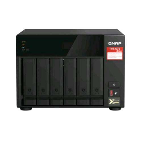 QNAP TVS-675 NAS CHASSIS TOWER ZHAOXIN KX-U6580 2.5GHz RAM 8GB-6 BAY HDD/SSD 2.5