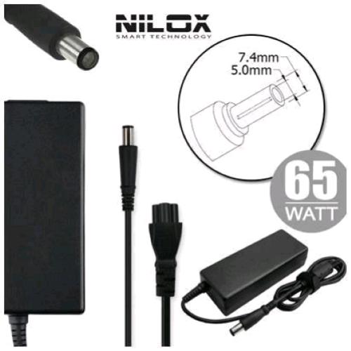 NILOX ALIMENTATORE PER NOTEBOOK HP COMPAQ 65W 18.5V 3.5A 7.4X5.0MM BLACK