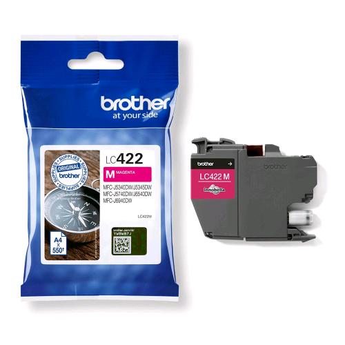BROTHER LC-422M CARTUCCIA INK JET MAGENTA PER MFC-J5340DW MFC-J5740DW MFC-J6540D