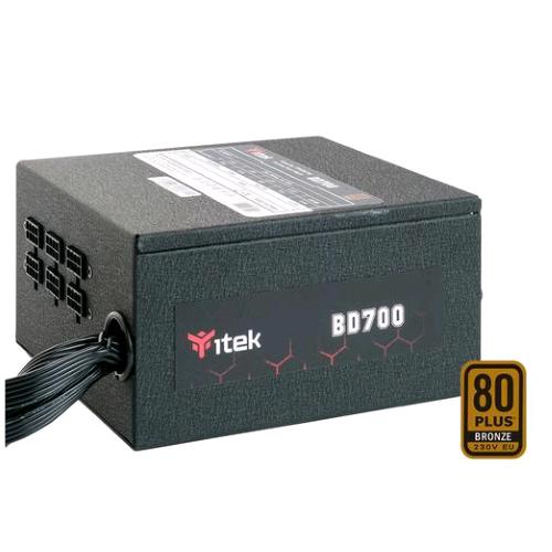 iTEK BD700 ALIMENTATORE ATX 700W 230V CERTIFICAZIONE 80 PLUS BRONZE RAFFREDDAMEN
