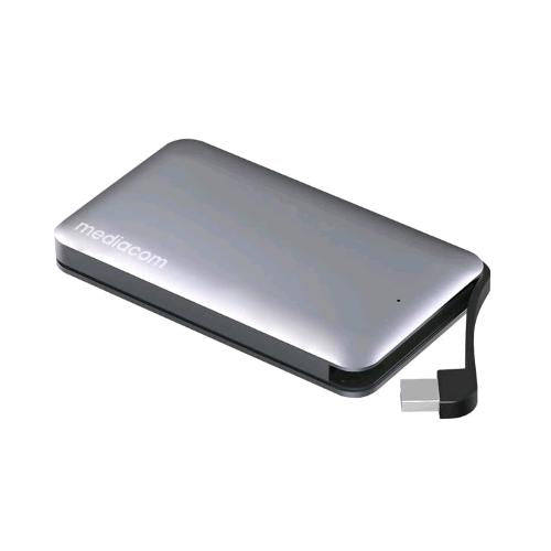 MEDIACOM M-HDSB3AS BOX ESTERNO PER HDD 2.5" SATA FINO A 4TB USB 3.0 GRIGIO