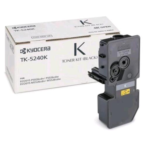 KYOCERA TK-5240K TONER NERO PER ECOSYS M5026cdn M5026cdw M5526cdn M5526cdw 4.000