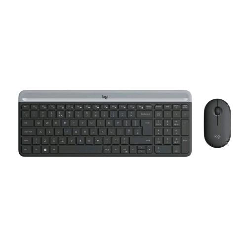 LOGITECH MK470 SLIM KIT TASTIERA E MOUSE OTTICO WIRELESS 2.4 GHZ 1.000 DPI LAYOU