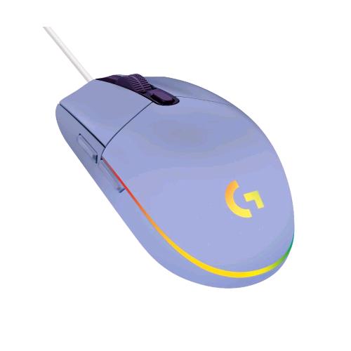 LOGITECH G203 LIGHTSYNC MOUSE GAMING 8.000 DPI CON ILUMINAZIONE RGB 6 PULSANTI L