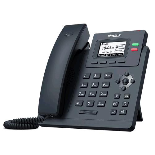 YEALINK SIP-T31P TELEFONO IP LCD VOIP 2xLAN 10/100 POE VOCE HD 1xRJ9 2 LINEE SIP