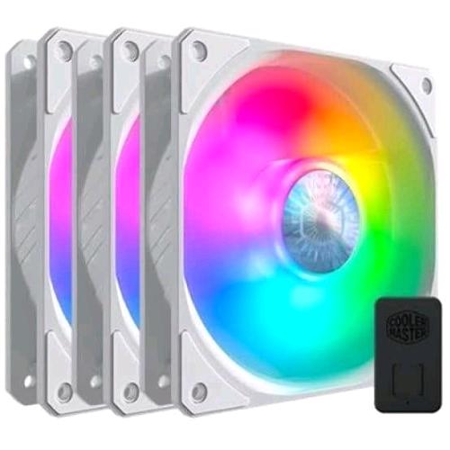 COOLER MASTER SICKLEFLOW 120 ARGB 3 IN 1 WHITE EDITION