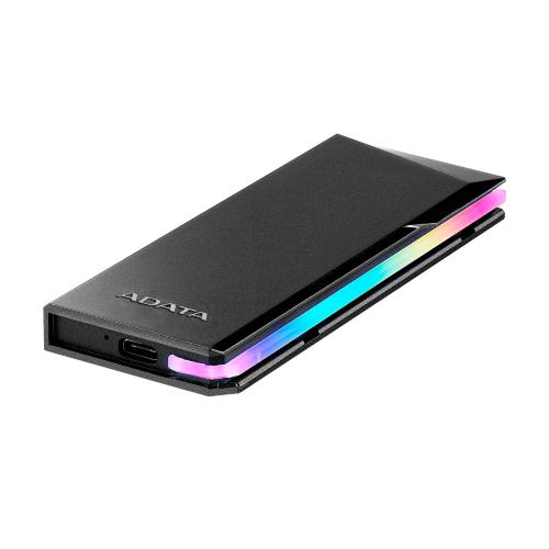 ADATA BOX ESTERNO SSD M.2 PCIe/SATA USB 3.2 GEN 2 TYPE-C RGB LIGHTING