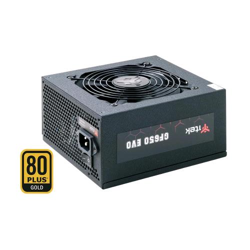 ITEK GF650 EVO ALIMENTATORE ATX 650W 80PLUS GOLD MODULARE VENTOLA FDB 12CM CONDE