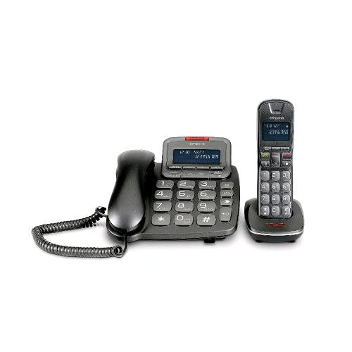 EMPORIA TH21ABB SET COMPOSTO DA TELEFONO CON FILO E CORDLESS DECT DISPLAY ILLUMI