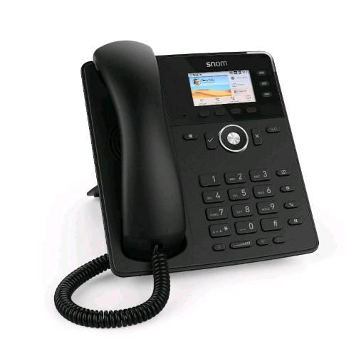 SNOM D717 TELEFONO FISSO IP CON 6 ACCOUNT SIP DISPLAY A COLORI PORTA USB ATTACO