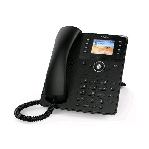 SNOM D735 TELEFONO IP FISSO DISPLAY TFT 2.7" 12 ACCOUNT SIP VIVAVOCE DSP 2 PORTE