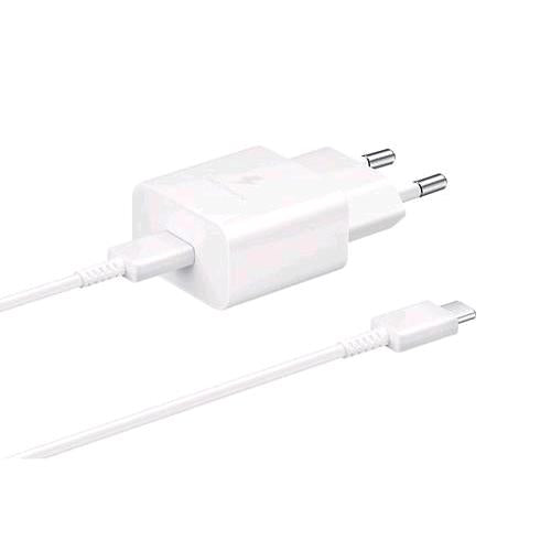 SAMSUNG EP-T1510X CARICABATTERIE DA RETE 15W PORTA USB-C CON CAVO WHITE